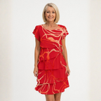 Danielle | Elegant Comfort Ruffle Dress