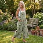 Comfortable Printed Overalls
