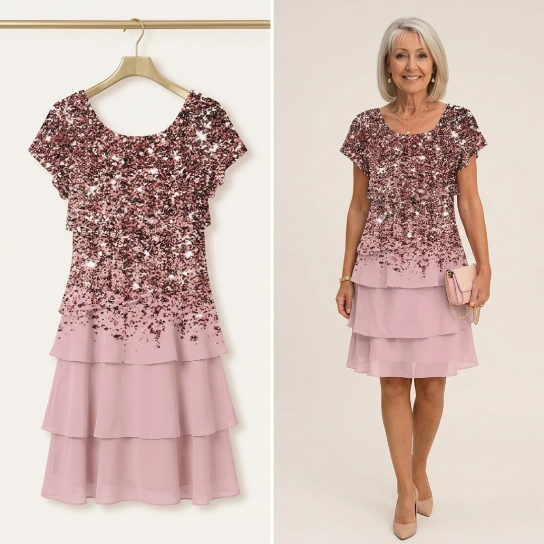 Gabriella | Elegant Comfort Ruffle Dress