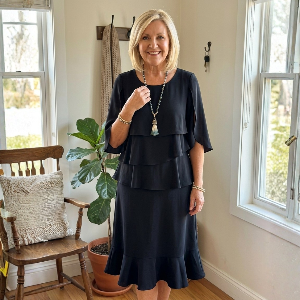 Patricia | Elegant Comfort Ruffle Dress