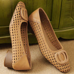 Opium Woven Leaher Flats