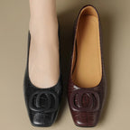 Opium Croc Leather Flats