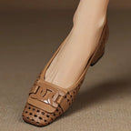Solea Woven Leather Heels