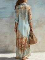 SERENA™ – Mediterranean Shirt Dress