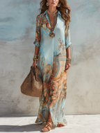 SERENA™ – Mediterranean Shirt Dress