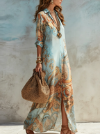 SERENA™ – Mediterranean Shirt Dress
